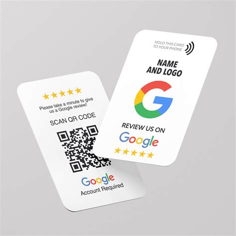 nfc google review card|contactless Google review card.